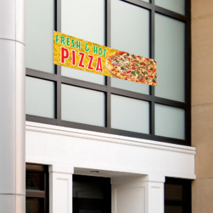 Frisches & Heißes Pizza Käse-Pepperoni-Werbung  Banner