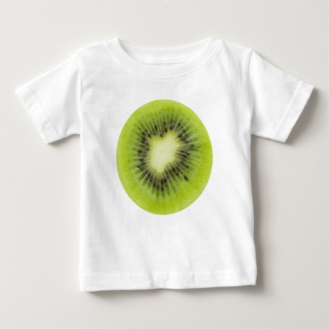 Frisches Kiwi. Runde Scheibe abgeschieden Baby T-shirt (Vorderseite)