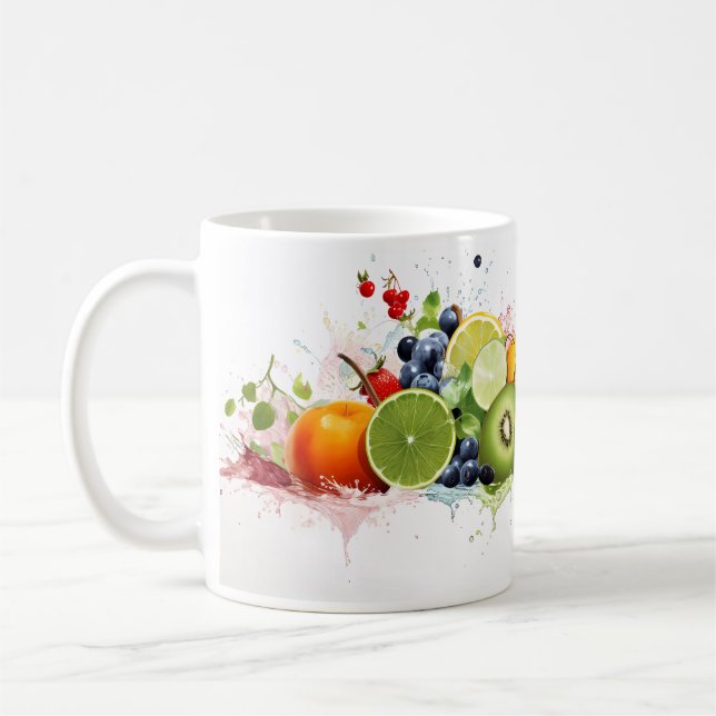 Frisches Obst auf Ihrer Tasse (Links)