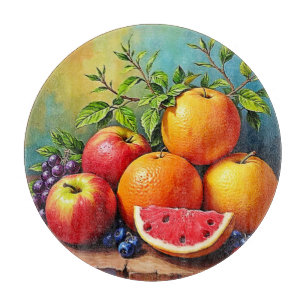 Frisches Obst in perfektem Mix Design Schneidebrett