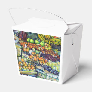 Frisches Obst mit Francis Geschenkschachtel