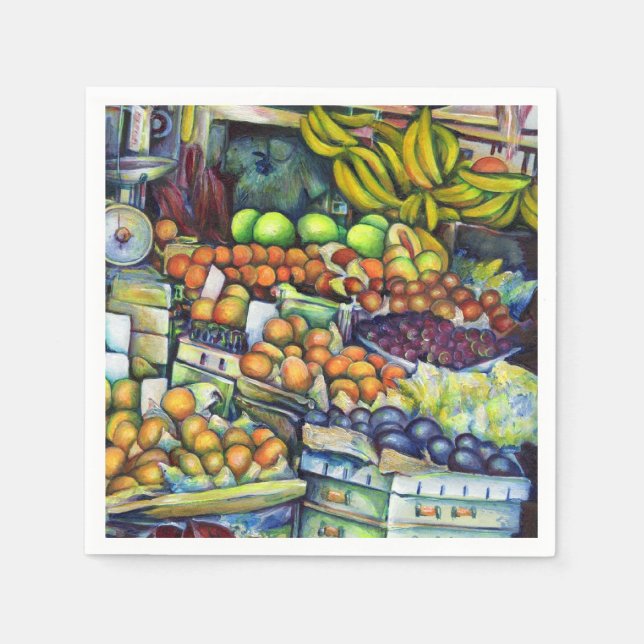 Frisches Obst mit Francis Serviette (Vorderseite)