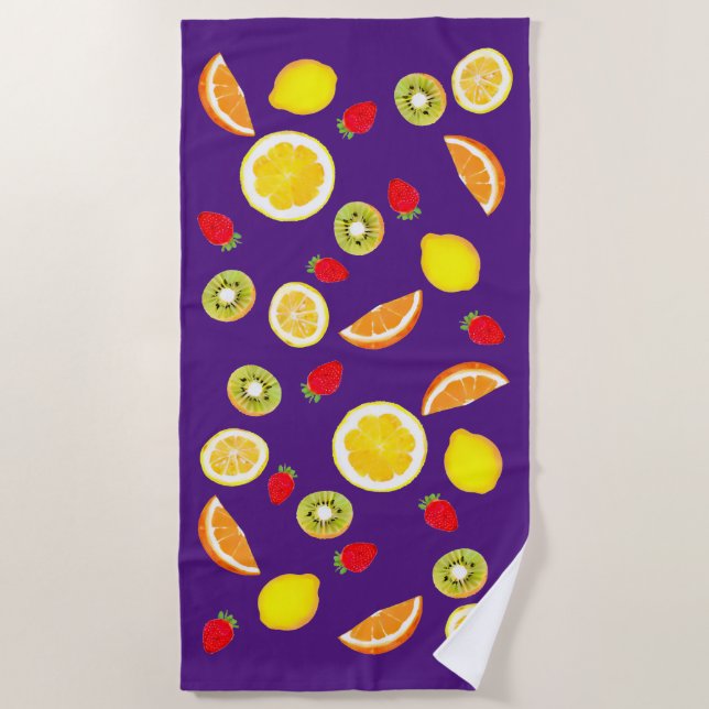 Frisches Obst Strandtuch (Vorderseite)