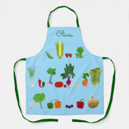 Frisches Obst und Gemüse Personalisiert Schürze