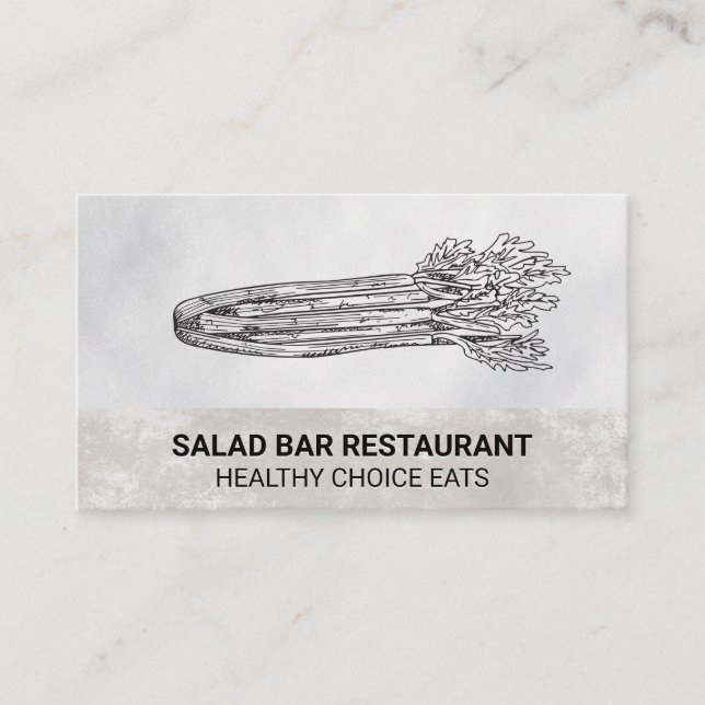 Frisches Obst und Gemüse Zeichnend Visitenkarte (Vorderseite)