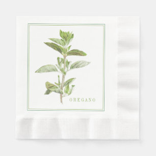 FRISCHES OREGANO-geprägtes Mittagspapier Napkins Serviette