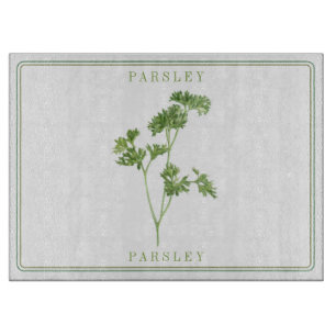 FRISCHES PARSLEY 15x11 Glasschneidebrett Schneidebrett