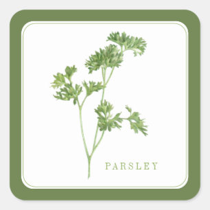 FRISCHES PARSLEY Kleine Aufkleber auf dem Platz -