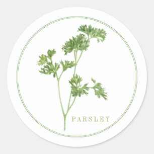 FRISCHES PARSLEY Kleine Rundkleber Runder Aufkleber