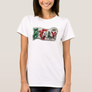 Frisches Rosa ITALIEN Tragbare Kunst T-Shirt