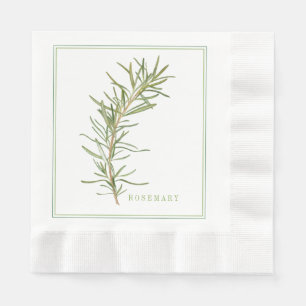FRISCHES ROSEMARY geprägtes Mittagspapier Napkins Serviette