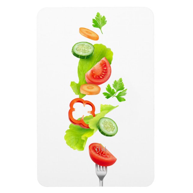 Frisches Salatgemüse Magnet (Vertikal)