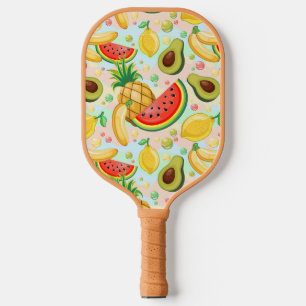 Frisches Sommerkulstmuster Pickleball Schläger