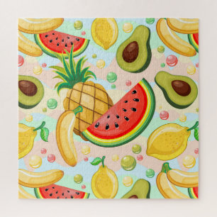 Frisches Sommerkulstmuster Puzzle