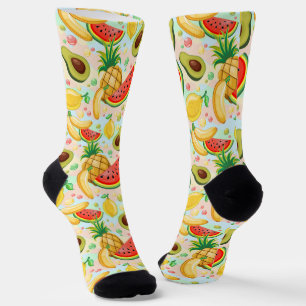 Frisches Sommerkulstmuster Socken
