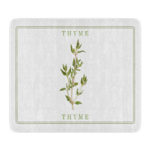 FRISCHES THYME 6x7 Glas-Schneidebrett Schneidebrett