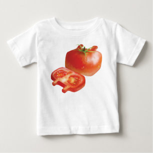 Frisches Tomatenmuster: Saftige rote Küchenkunst Baby T-shirt