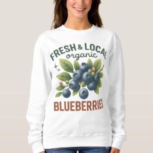 Frisches und lokales Bluebeeren - Vintages Bio Obs Sweatshirt
