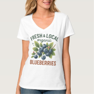 Frisches und lokales Bluebeeren - Vintages Bio Obs T-Shirt
