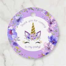 Frisches Violett | Unicorn Party Vielen Dank