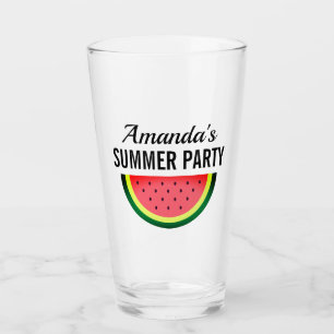 Frisches Wassermelonen-Slip Party Glas