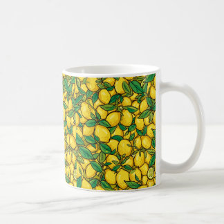 Frisches Zitronen-Zitrus-Muster Kaffeetasse