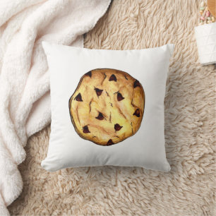 Frischgebackene Schokolade Chip Cookie Dessert Bac Kissen