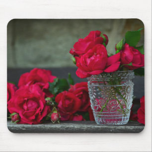 Frischgeschnittene Rote Rosen Mousepad