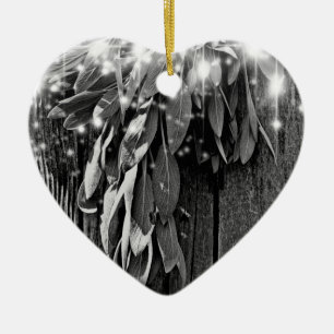 Frischgeschnittene Schnittholz Graustufen Twinkle  Keramik Ornament