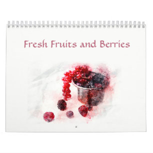 Frischhelles Obst und Berries Natur Kalender
