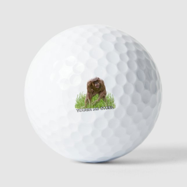 Frischloser Reißverschluss als Stahl Golfball (Vorderseite)