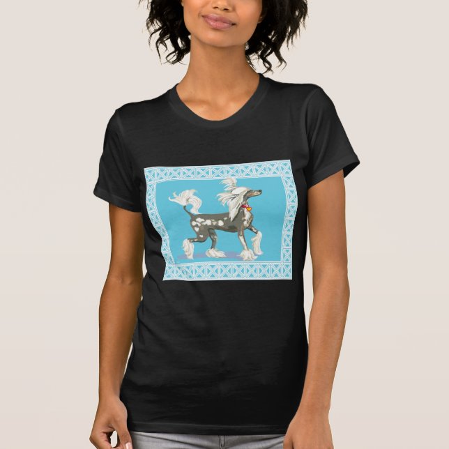 Frischloses chinesisches Zauberhund T-Shirt (Vorderseite)