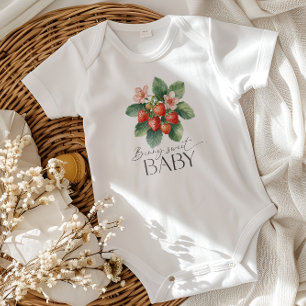 Frischmarkt Erdbeere Beere Süße Babyparty Baby Strampler