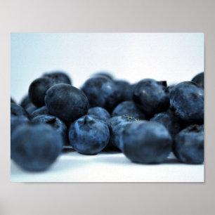 Frischreife Blaubeeren Poster