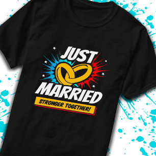 Frischvermählte - Hochzeits-Honeymoon-Paar - Gerad T-Shirt