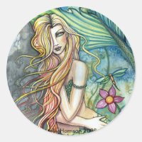 Frischwasser-Mermaid-Sticker von Molly Harrison