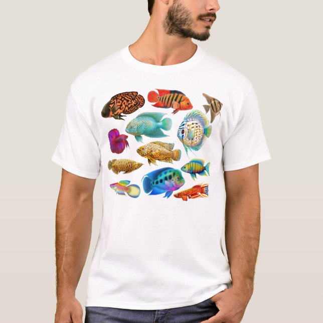 Frischwasseraquarium fischt T - Shirt (Vorderseite)