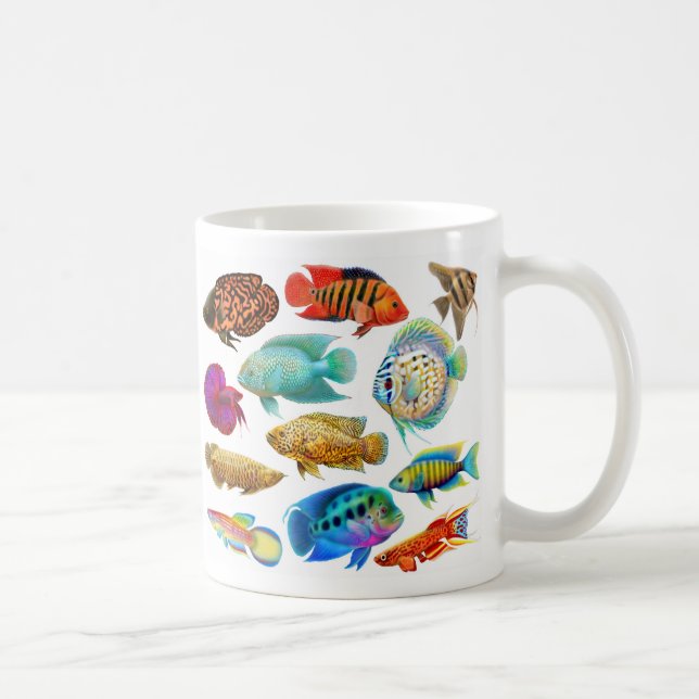 Frischwasseraquarium fischt Tasse (Rechts)