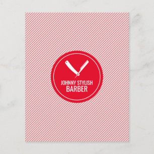 Frischwerkskreis und roter Streifen Flyer