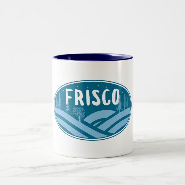 Frisco Colorado Außenbereich Zweifarbige Tasse (Mittel)