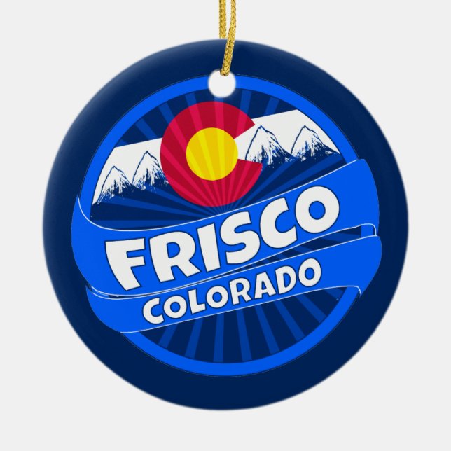 Frisco Colorado Keramik Ornament (Vorne)