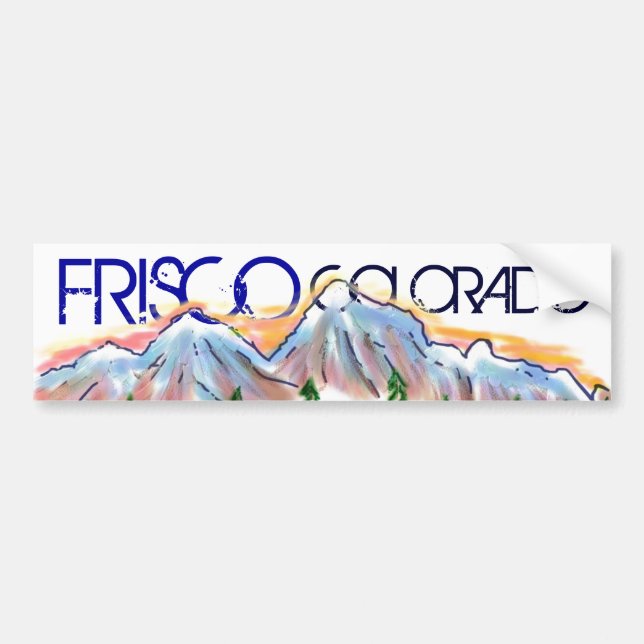 Frisco Colorado Künstlerischer Aufkleber Autoaufkleber (Vorne)