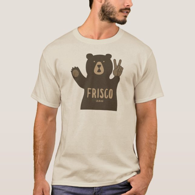 Frisco Colorado Peace Bear T-Shirt (Vorderseite)