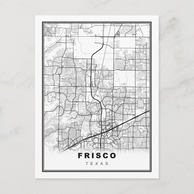 Frisco Map Postkarte (Vorderseite)