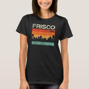 Frisco Texas Stadt Skyline T-Shirt