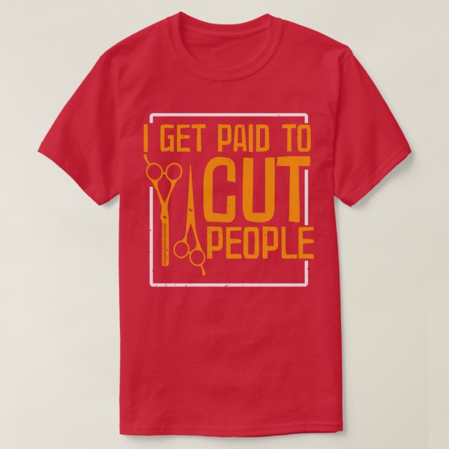 Friseur 2 T-Shirt (Design vorne)
