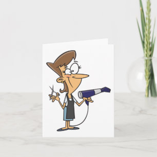 Friseur am Arbeitsplatz Karte