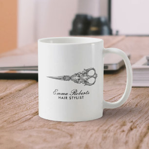 Friseur Antique Schere Vintage Friseursalon Kaffeetasse
