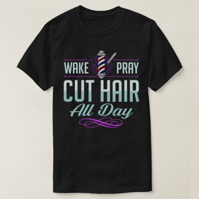 Friseur Barber Hair Stylist Friseur Barbershop Sal T-Shirt (Design vorne)