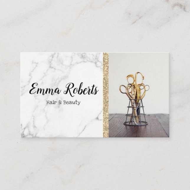 Friseur & Beauty Spezialist Salon Friseur Barber Visitenkarte (Vorderseite)